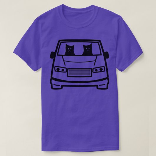 ロジスティクス猫 Tシャツ (デザイン正面)