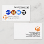 ロジスティック・サービス・アイコン・コンサルタント 名刺 (正面/裏面)