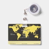 ロジスティック バッジ (伸縮クリップ付き付き表面)