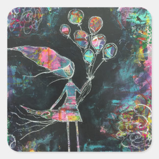 ロジックアートステッカーを無視する スクエアシール