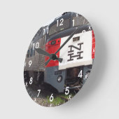 ロジャーウィリアムスの列車の一定の柱時計 ラウンド壁時計 (傾斜)