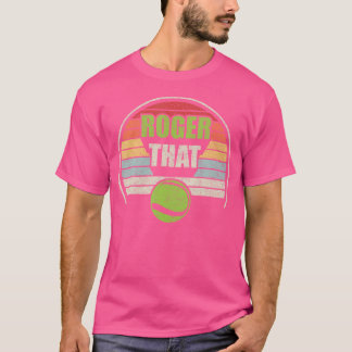 ロジャーザテおもしろいニス Tシャツ
