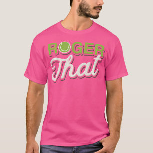 ロジャーザテおもしろいニス Tシャツ