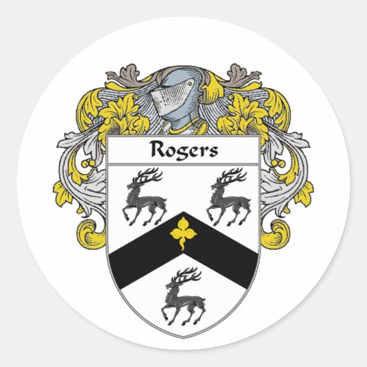 ロジャースコート・オブ・アームズ(マントル) ラウンドシール (正面)