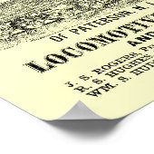 ロジャース機関車の作品,パターソン,N.J.1870 ポスター (角)