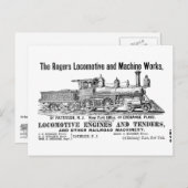 ロジャース機関車作品はがき ポストカード (正面/裏面)