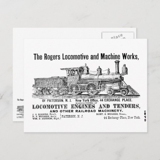 ロジャース機関車作品はがき ポストカード (正面/裏面)