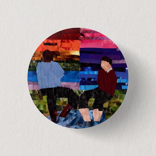 ロジャース氏とクレモンズ巡査 缶バッジ (正面)