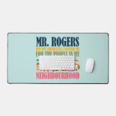 ロジャース氏は私の近所で私の準備をしなかった デスクマット (キーボード&マウス)