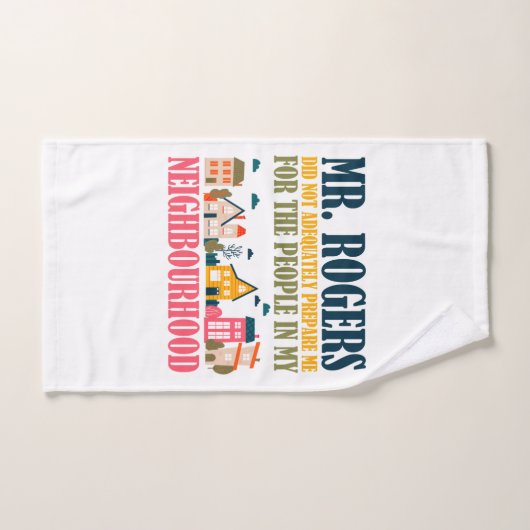 ロジャース氏は私の近所で私の準備をしなかった バスタオルセット (ハンドタオル)