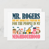 ロジャース氏は私の近所で私の準備をしなかった ポストカード (正面/裏面)