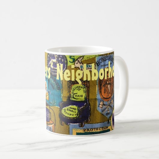 ロジャース氏ファンのマグ コーヒーマグカップ (正面右)