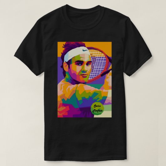 ロジャーフェデラースイスペルフェック_ Tシャツ (デザイン正面)