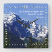 ロジャー峠の壁時計の頂上 スクエア壁時計 (正面)