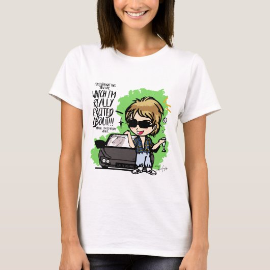 ロジャー·テイラー女王が車に恋をしてる! Tシャツ (正面)