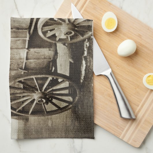 ロジャー・フェントンの写真ワゴン写真現実主義 キッチンタオル (四つ折り)