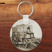 ロジャー・フェントンの写真ワゴン写真現実主義 キーホルダー (正面)