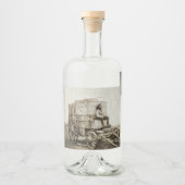 ロジャー・フェントンの写真ワゴン写真現実主義 リキュールボトルラベル (正面)