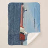 ロジャー・ブラウ・シャーパ毛布 シェルパブランケット (正面)