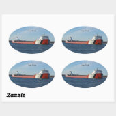 ロジャー・ブラウ・ステッカー 楕円形シール (シート)