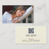 ロジャーMathisの写真撮影の名刺、先輩 名刺 (正面/裏面)