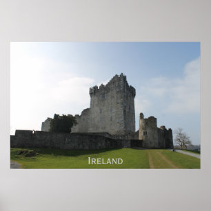 ロスの城、Killarney、アイルランド ポスター