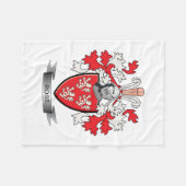 ロスの家紋の紋章付き外衣 フリースブランケット (正面(横))