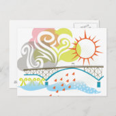 ロスアイランドブリッジポートランドポストカード ポストカード (正面/裏面)