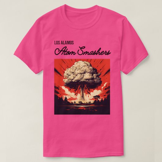 ロスアラモス原子スマッシャー Tシャツ (デザイン正面)