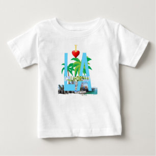 ロスアンジェルスlカリフォルニア都市米国アメリカ ベビーTシャツ