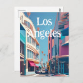 ロスアンジェレス ポストカード (正面/裏面)