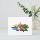 ロスアンジェロス – カリフォルニア州 – USA.png ポストカード (スタンド正面)