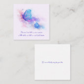 ロスオブチャイルド乳児スティルボーン蝶悔やみや弔慰 ノートカード (正面/裏面)