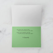 ロスオブファザー悔やみや弔慰 – 静かな風景 カード (内部)