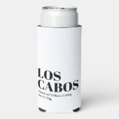 ロスカボスカスタムへの目的地の結婚式へようこそ スリム缶クーラー (Seltzer裏面)