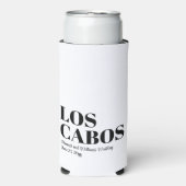 ロスカボスカスタムへの目的地の結婚式へようこそ スリム缶クーラー (Seltzer正面)