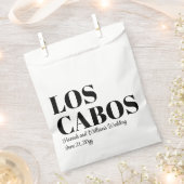 ロスカボスカスタムへの目的地の結婚式へようこそ フェイバーバッグ (クリップ留めされた状態)