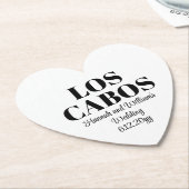 ロスカボスカスタムへの目的地の結婚式へようこそ ペーパーコースター (アングル)