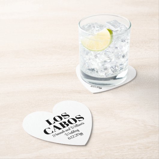 ロスカボスカスタムへの目的地の結婚式へようこそ ペーパーコースター (インサイチュ)