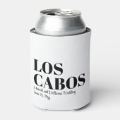 ロスカボスカスタムへの目的地の結婚式へようこそ 缶クーラー (缶正面)