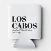 ロスカボスカスタムへの目的地の結婚式へようこそ 缶クーラー (裏面)