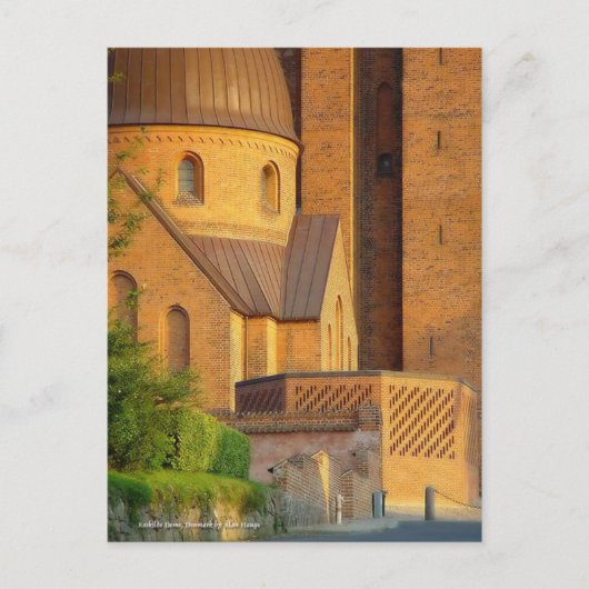 ロスキレのドーム、デンマークの郵便はがき ポストカード (正面)