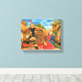 ロスタム&ソフラブプリント キャンバスプリント (インサイチュ (ウッドフロア))