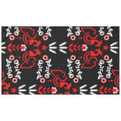 ロスターコッケレルスカンジナビアフォークアート テーブルクロス (正面(横))