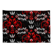 ロスターコッケレルスカンジナビアフォークアート 枕カバー (裏面-右)