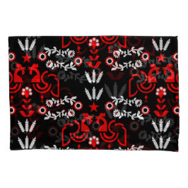 ロスターコッケレルスカンジナビアフォークアート 枕カバー