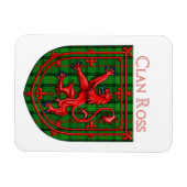 ロスタータンチェックスコティッシュプライドライオンラパント マグネット (横)