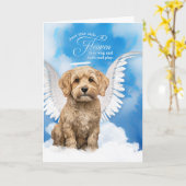 ロストオブドッグコックポウペット悔やみや弔慰 カード (黄色い花)