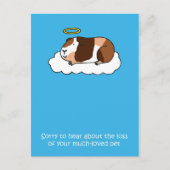 ロストオブペットギニアピグ悔やみや弔慰 ポストカード (正面)