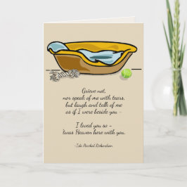 ロストオブペットドッグリチャードソン引用文カスタム悔やみや弔慰 カード